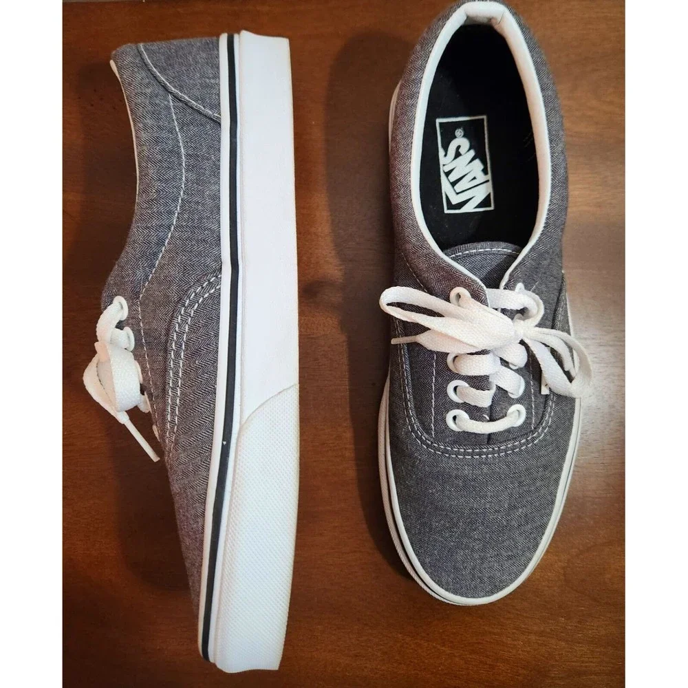 Vans Off The Wall Seldom Worn 721278 Gray Shoes Womens Size 8.5 Mens Size 7 - Picture 6 of 11
